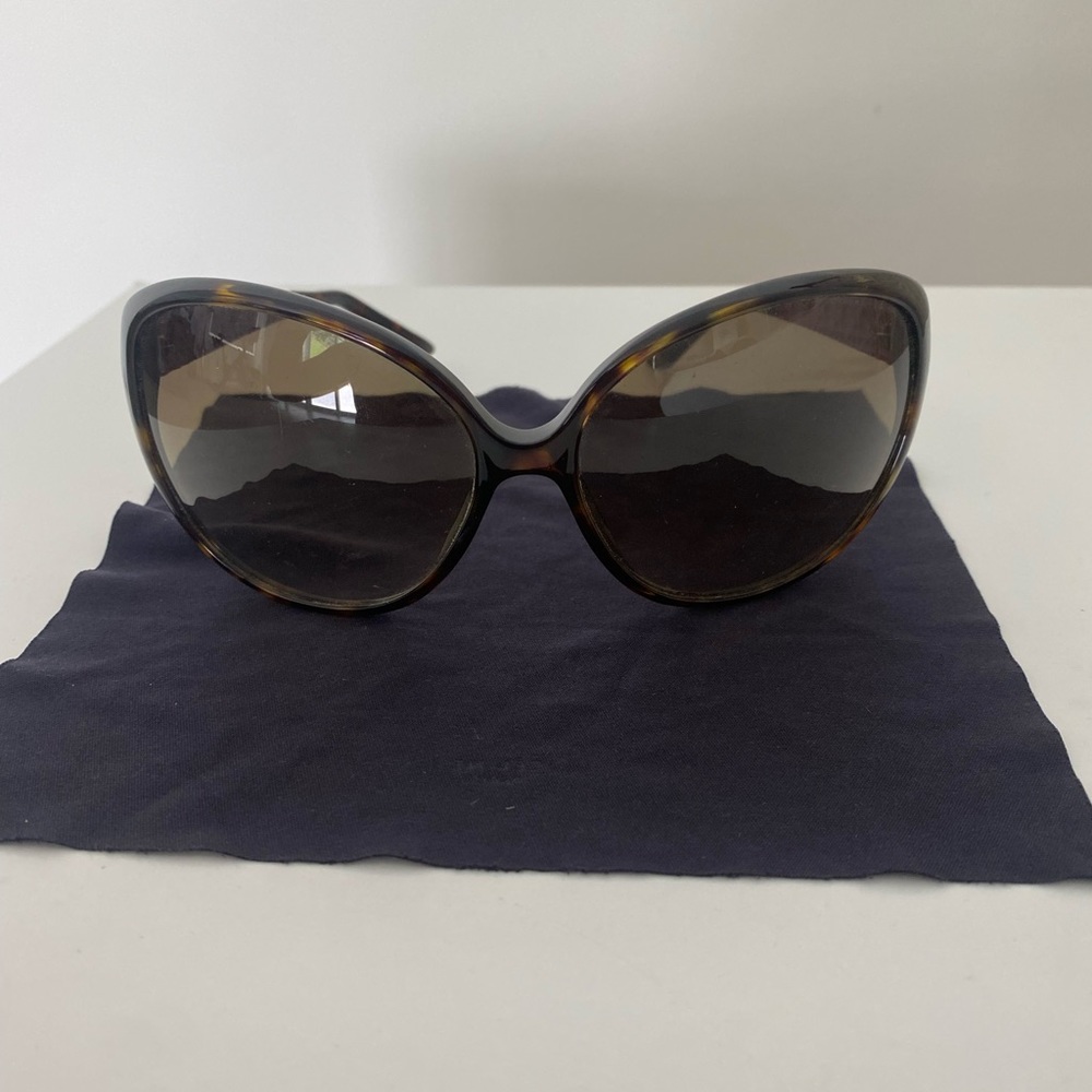 Dior cat Eye-Vintage sunglasses with red cannage print